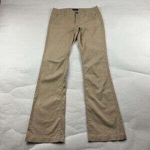 LONG American Eagle Tan Stretch Canvas Kick Boot Pant 6L
